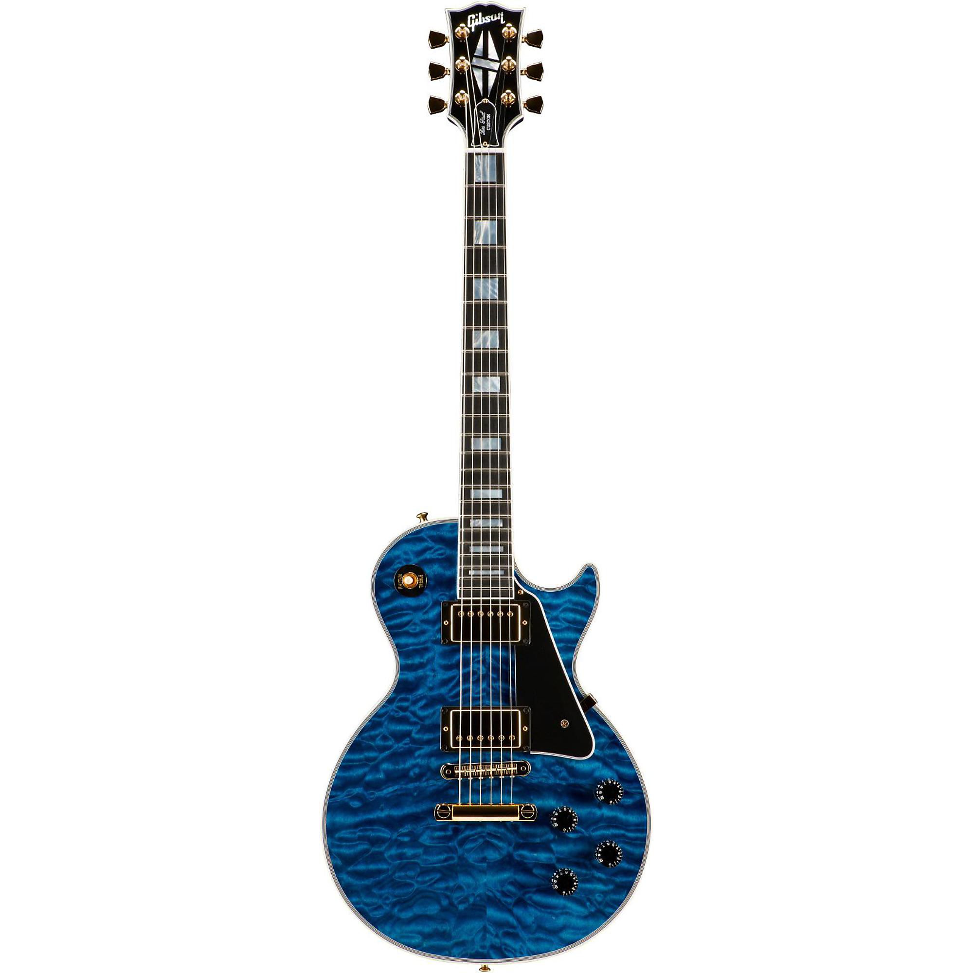 Gibson Les Paul Custom インディゴブルー キルトトップ 楽器・機材