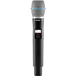 Shure QLXD2/BETA87A Wireless Handheld Microphone Transmitter with Interchangeable BETA 87A Microphone Capsule Band J50A