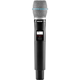 Sh... Shure QLXD2/BETA87A Wireless Handheld Microphone Transmitter with Interchangeable BETA 87A Microphone Capsule Band J50A