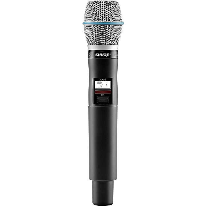 Shure QLXD2/BETA87A Wireless Handheld Microphone Transmitter with