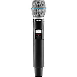 Open Box Shure QLXD2/BETA87A Wireless Handheld Microphone Transmitter with Interchangeable BETA 87A Microphone Capsule Level 1 Band H50