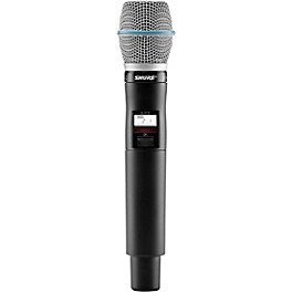 Shu... Shure QLXD2/BETA87A Wireless Handheld Microphone Transmitter with Interchangeable BETA 87A Microphone Capsule Band H50