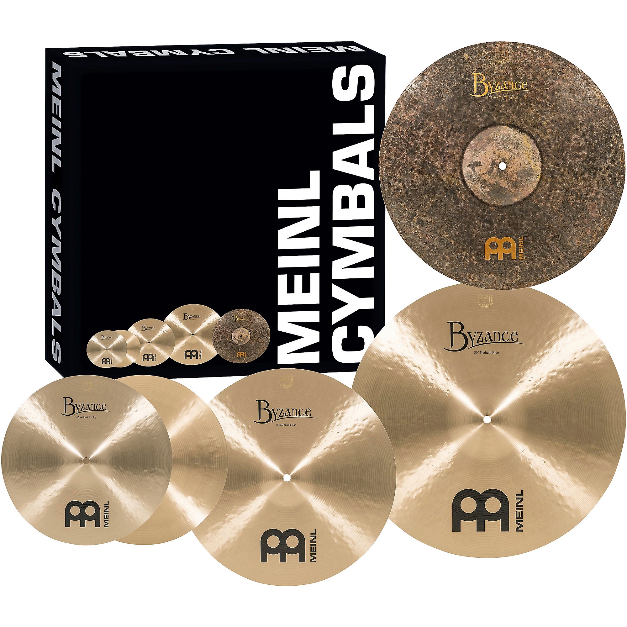 MEINL Byzance Standard Set with Free 18 MEINL Byzance Standard Set with Free 18