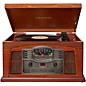 Open Box Crosley Lancaster All-in-one Belt-Drive Turntable Record Player with CD, Cassette and Radio Level 1 Paprika