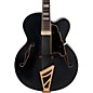 Open Box D'Angelico Deluxe Series EXL-1 Hollowbody Electric Guitar with Seymour Duncan Floating Pickup and Stairstep Tailpiece Level 2 Midnight Matte 190839757043 thumbnail
