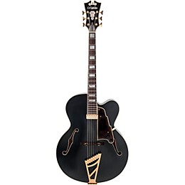 Open Box D'Angelico Deluxe Series EXL-1 Hollowbody Electric Guitar with Seymour Duncan Floating Pickup and Stairstep Tailpiece Level 2 Midnight Matte 190839757043