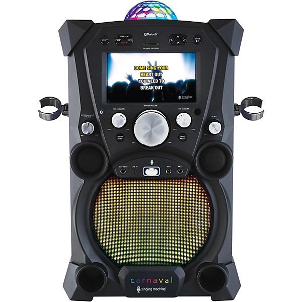 Open Box The Singing Machine Carnaval Portable Hi-Def Karaoke System Level 1