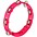 Nino Compact ABS Plastic Handheld Tambourine 8 in. Gras... Nino Compact ABS Plastic Handheld Tambourine 8 in. Strawberry Pink