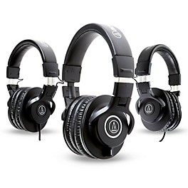 Audio-Technica ATH-M40x Headphones with 2 ATH-M30x Headphones