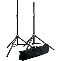 K&M DO NOT USE 21449.000.55 Two Speakers Stands with Carry Bag