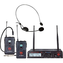 Open Box Nady U-2100 HM/GT - Dual 100 Channel Wireless Instrument and Headmic System Level 2 Band A and B 194744256585