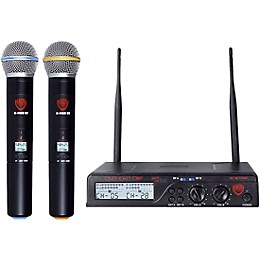 Open Box Nady U-2100 HT - Dual 100 Channel UHF Handheld Wireless Microphone System Level 2 Band A and B 190839624192