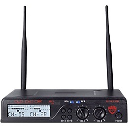 Open Box Nady U-2100 LT - Dual Channel UHF Wireless System with Omnidirectional Lavalier/Lapel Microphone Level 1 Band A and B