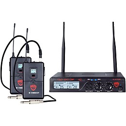 Open Box Nady U-2100 GT - Dual Channel UHF Wireless Guitar/Instrument System Level 1 Band A and B