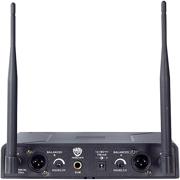 Nady U-2100 GT - Dual Channel UHF Wireless Guitar/Instrument System Band A and B