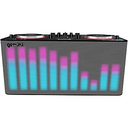 Gemini MIX2GO PRO Portable DJ Mixer with Built-in Speakers and LED Light Show