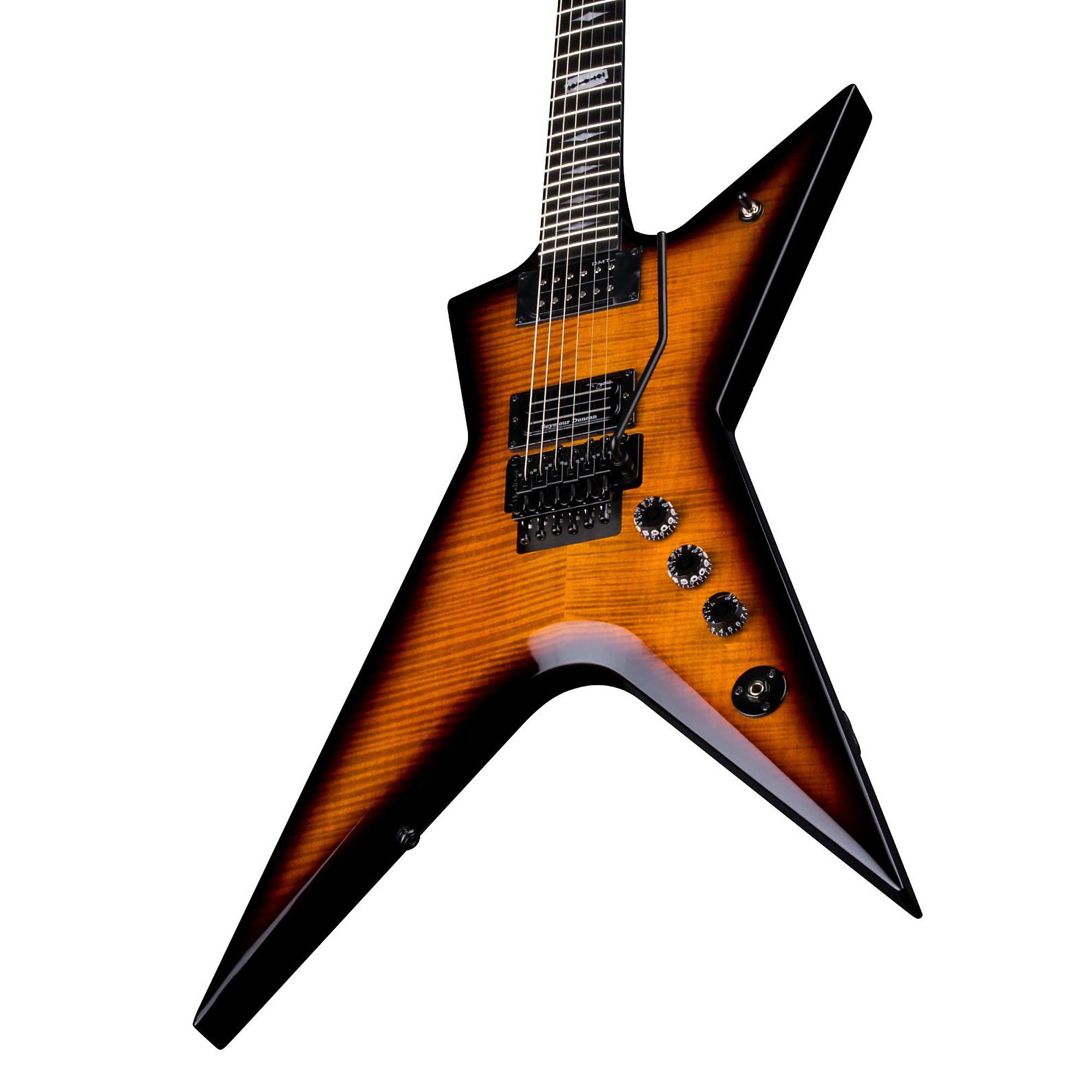 Dean Stealth Floyd FM - Trans Brazilia w/Case Transparent Brazilia