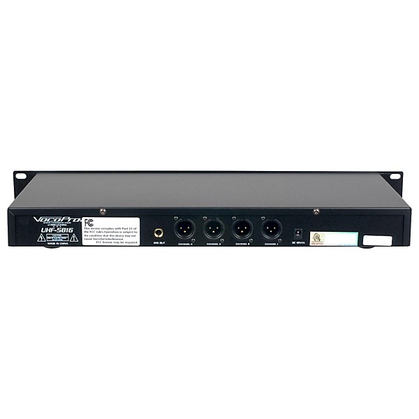 VocoPro UHF-5816PLUS 4-Channel Wireless System T1