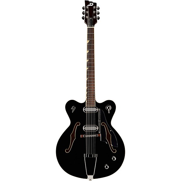 Duesenberg USA Gran Royale 2 Cutaway Semi-Hollow Electric Guitar Black