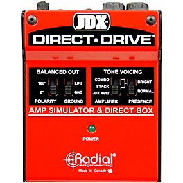 Radial Engineering JDX Direct-Drive Amp Simulator and DI Box Guitar Effects