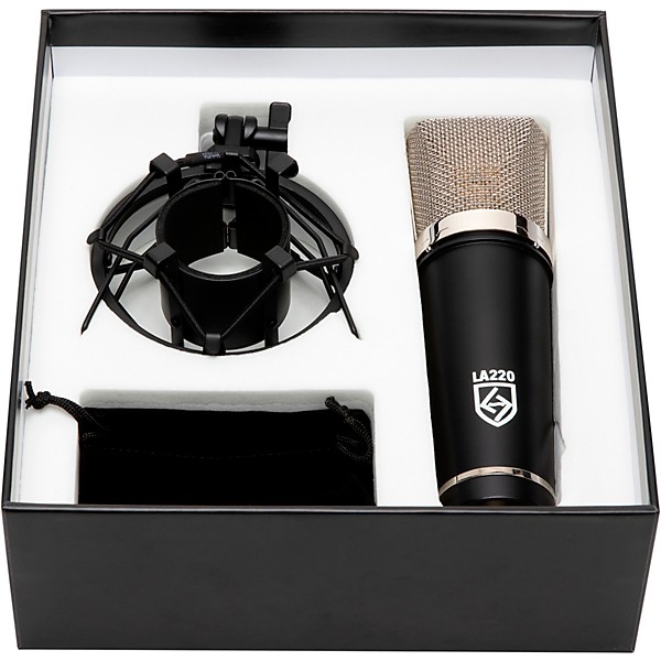 Open Box Lauten Audio Black LA-220 FET Condenser Microphone Level 1 Black