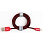 Tera Grand Apple MFi Certified - Lightning to USB Braided Cable with Aluminum Housing 4 ft. Red and Black thumbnail
