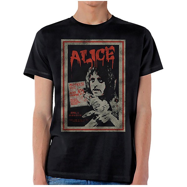 Alice Cooper Vintage Poster T-Shirt Large