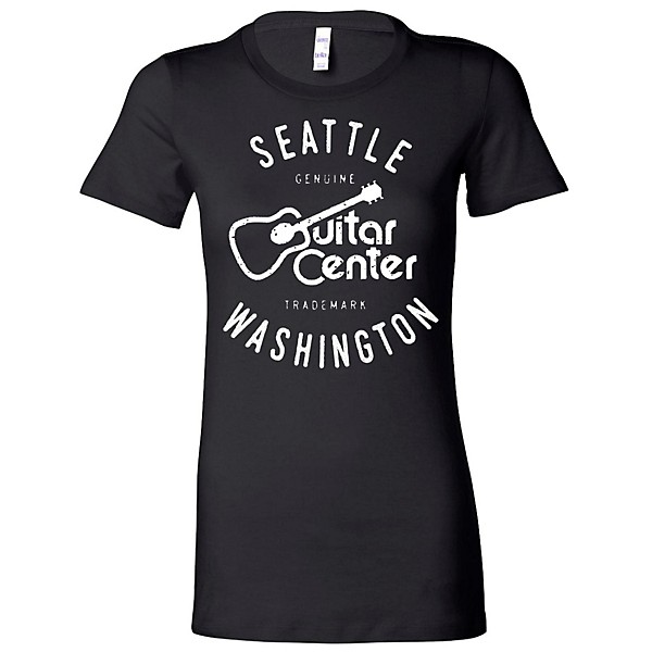 Guitar Center Ladies Seattle Fitted Tee Large