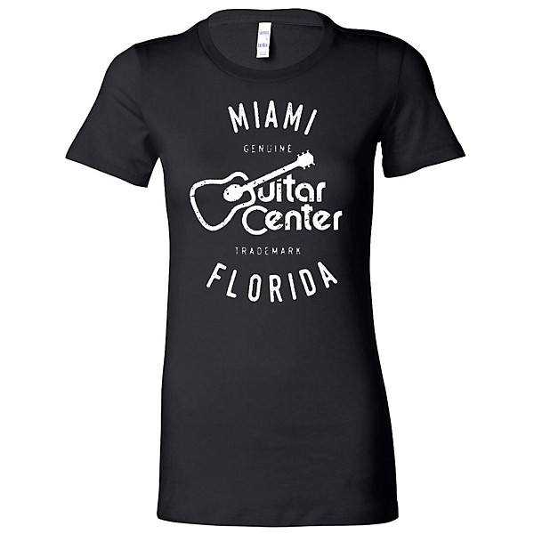 Guitar Center Ladies Miami Fitted Tee Small