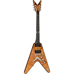 Dean USA V Burled/Spalted Maple Electric Guitar Gloss Natural