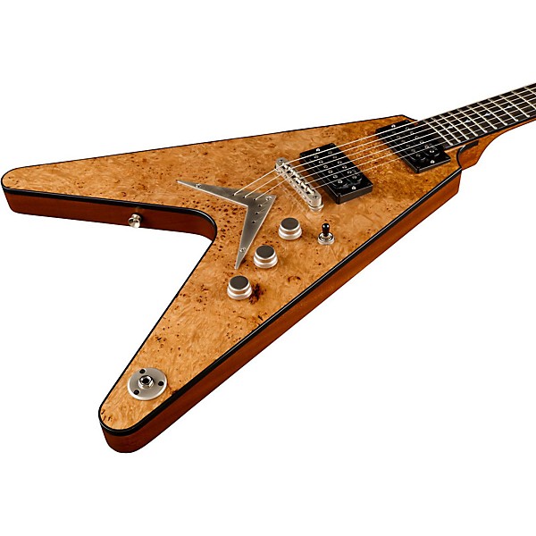 Dean USA V Burled/Spalted Maple Electric Guitar Gloss Natural