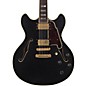 Open Box D'Angelico Deluxe Series DC Semi-Hollowbody Electric Guitar with Custom Seymour Duncan Pickups and Stopbar Tailpiece Level 2 Midnight Matte 190839820693 thumbnail