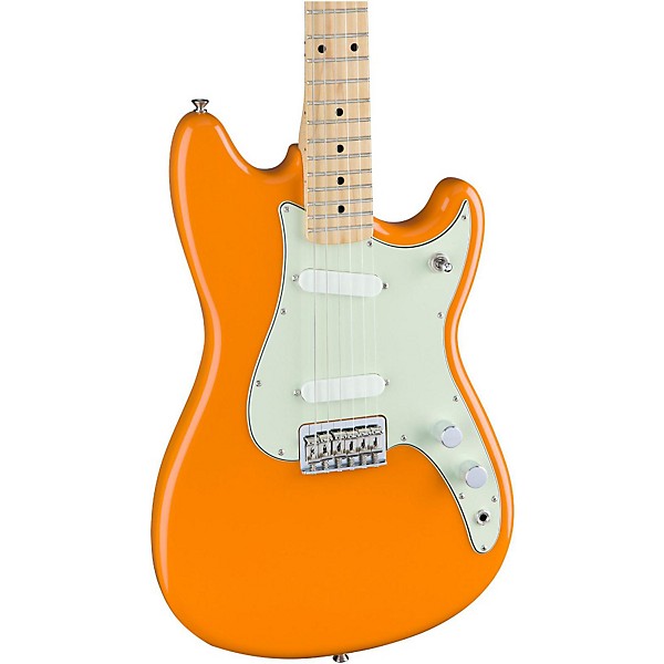 Fender Duo-Sonic Electric Guitar with Maple Fingerboard Capri Orange