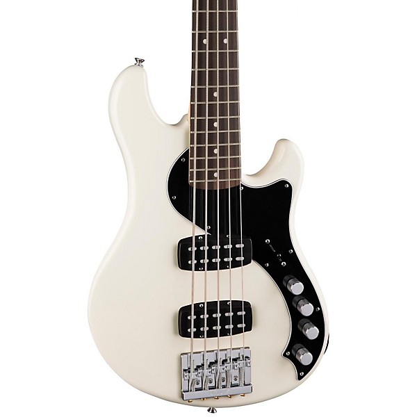 Fender Deluxe Active Dimension Bass V, Rosewood Fingerboard Olympic White
