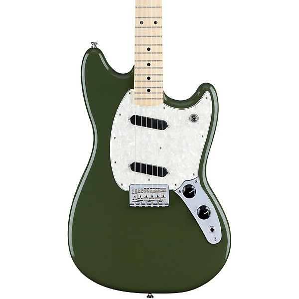 【安心発送】 Fender Center Guitar | Green Olive Fingerboard Maple Mustang ギター