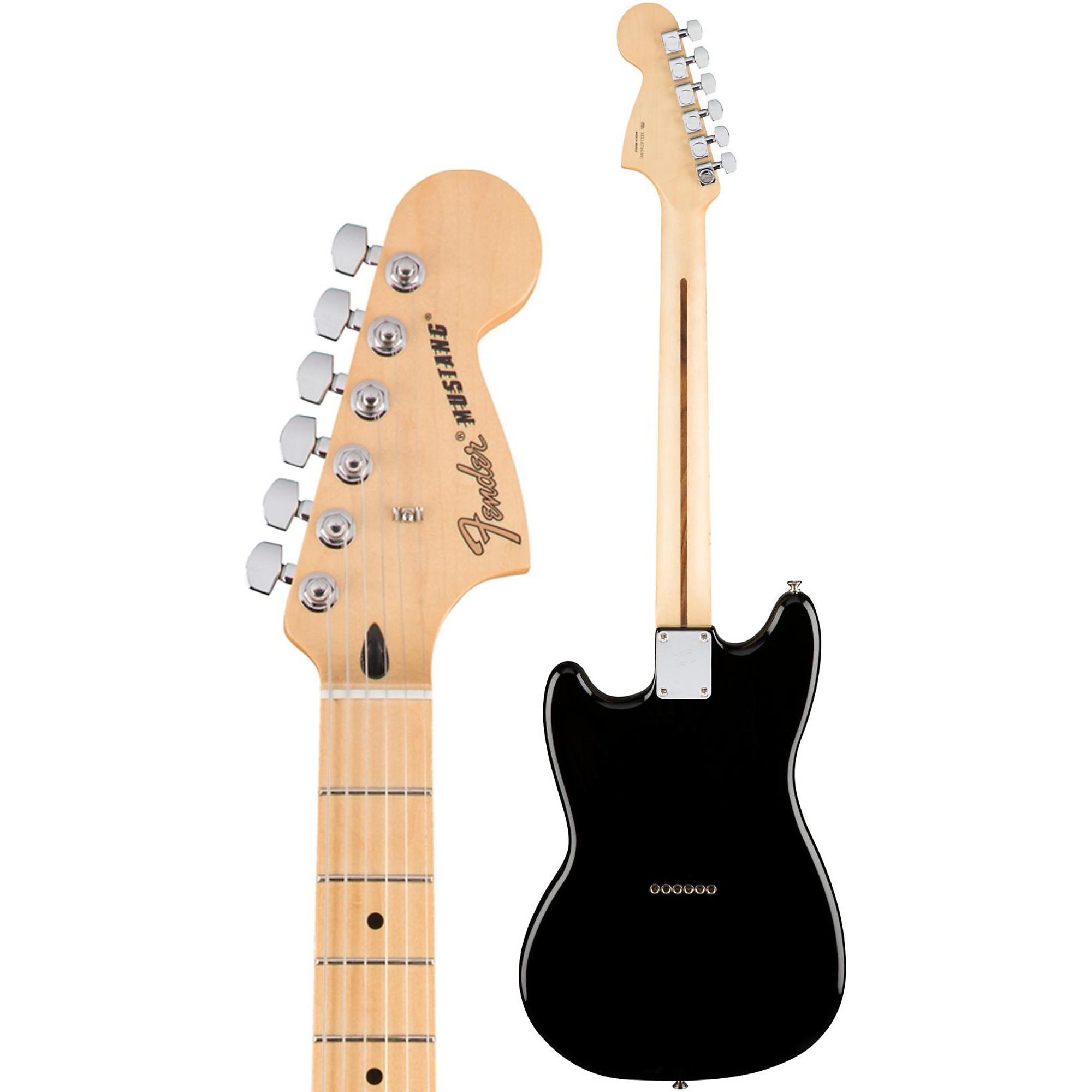 Fender Mustang Maple Fingerboard Black | Guitar Center