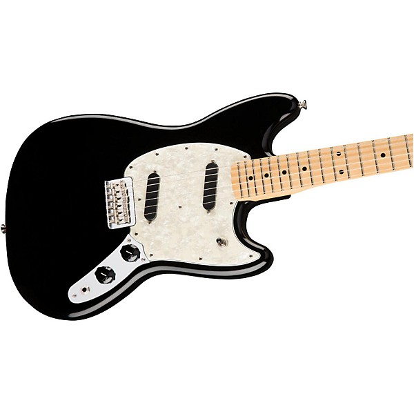 Fender Mustang Maple Fingerboard Black | Guitar Center