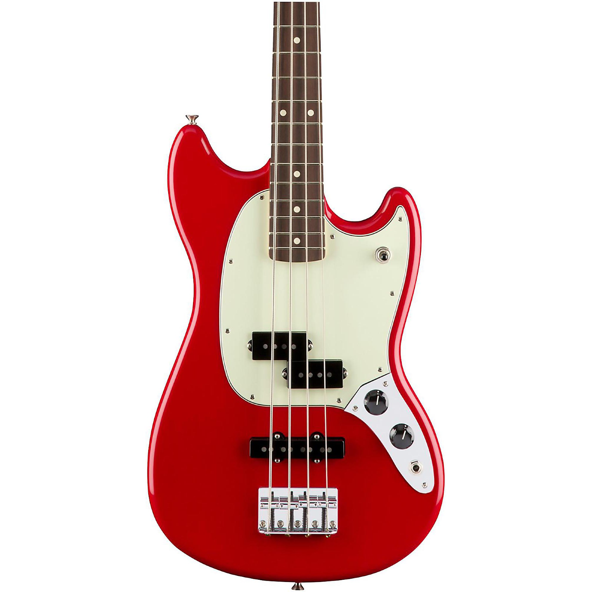 Open Box Fender Mustang PJ Bass, Rosewood Fingerboard Torino Red