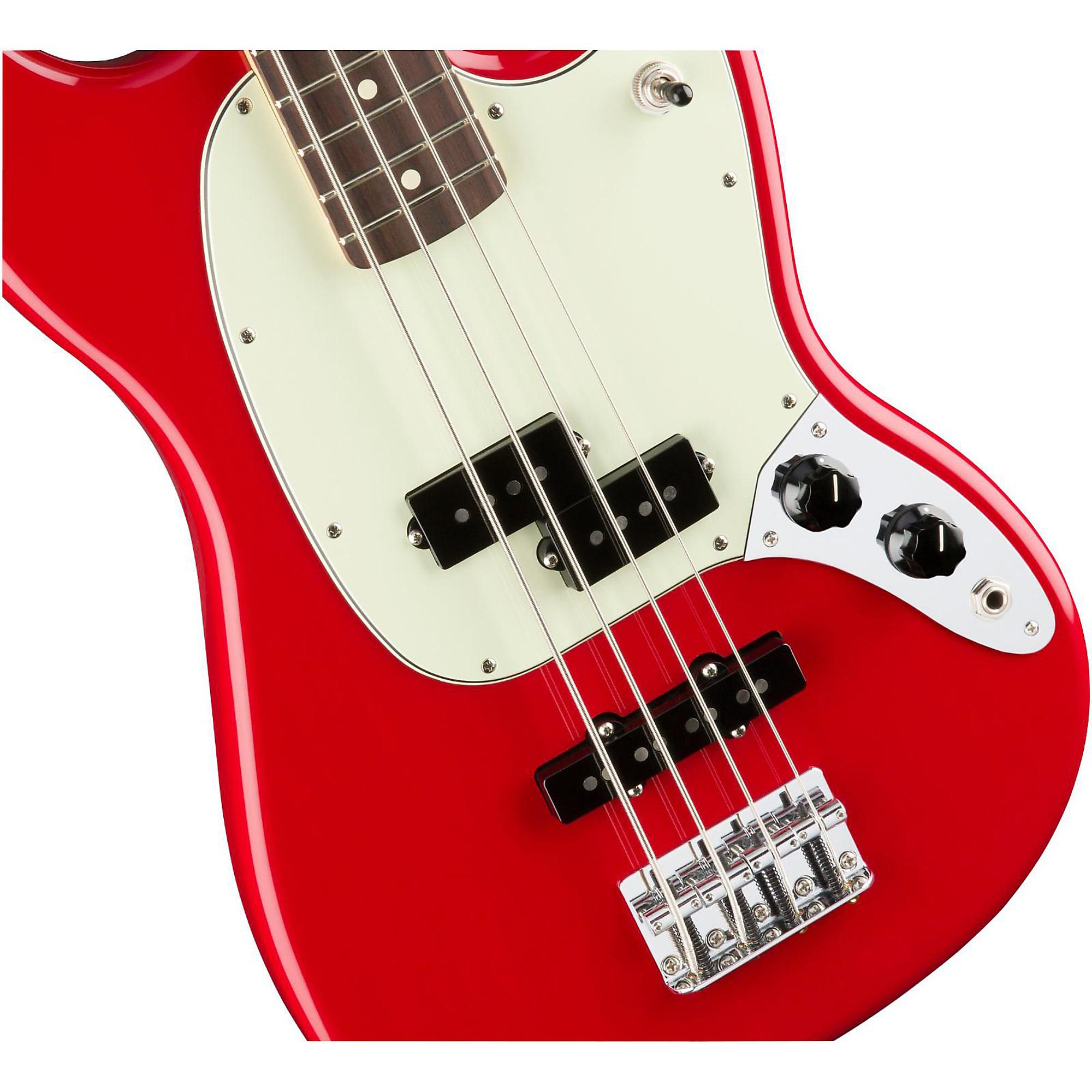 Open Box Fender Mustang PJ Bass, Rosewood Fingerboard Torino Red