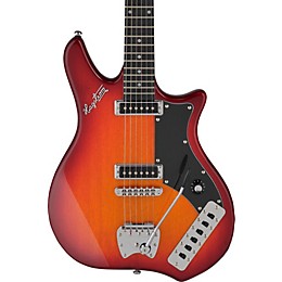 Open Box Hagstrom Retroscape Series Impala Electric Guitar Level 2 Cherry Sunburst 190839541468