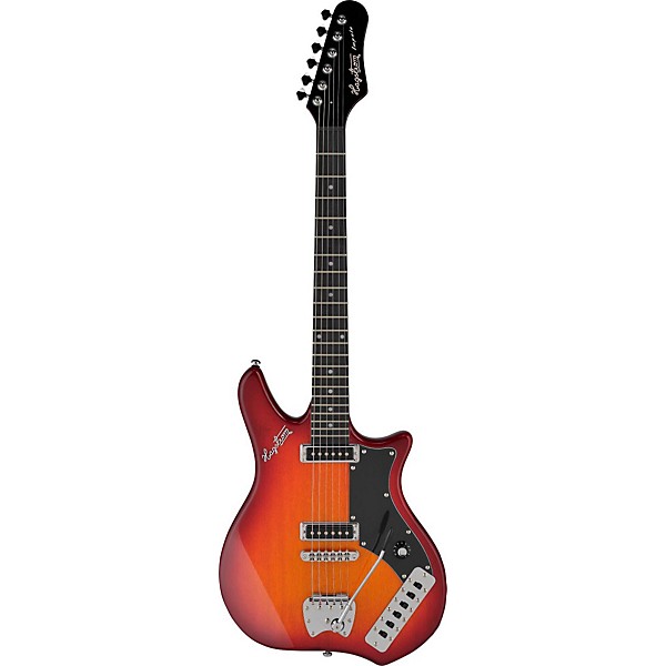 Open Box Hagstrom Retroscape Series Impala Electric Guitar Level 2 Cherry Sunburst 190839541468