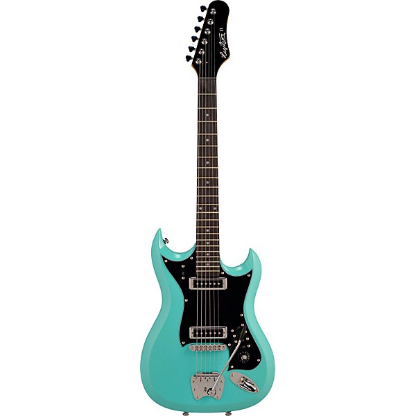 Open Box Hagstrom Retroscape Series H-II Electric Guitar Level 2 Aged Sky Blue 190839726100