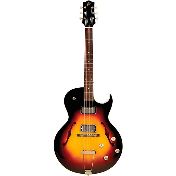 Open Box The Loar LH-304T Thinbody Archtop Cutway HH Electric Guitar Level 2 Vintage Sunburst 190839233516