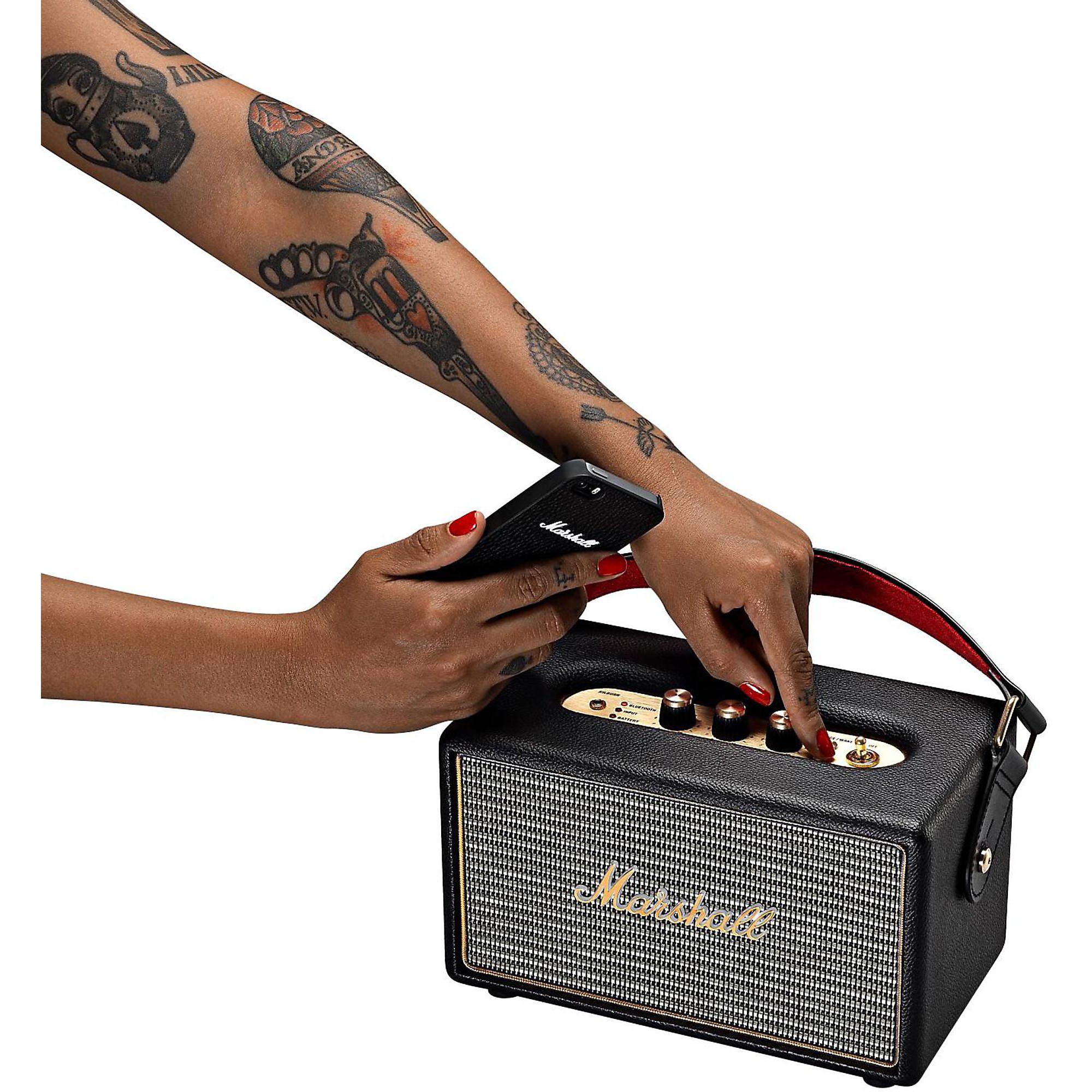 Marshall Kilburn Portable Bluetooth Speaker, Black Black