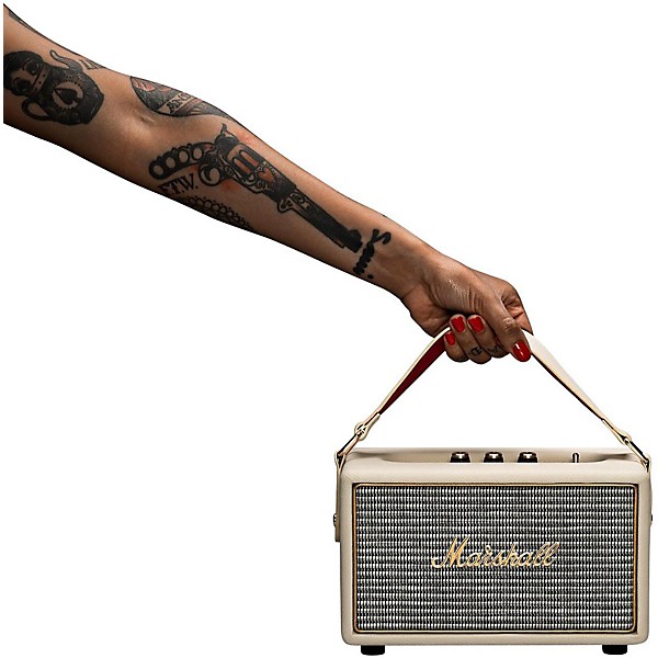 Marshall Kilburn Portable Bluetooth Speaker, Black Cream | Guitar
