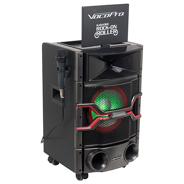 Open Box VocoPro Karaoke Rock-On-Roller DVD Karaoke System with 10" Display and Lightshow Speaker Level 2 Regular 19083925...