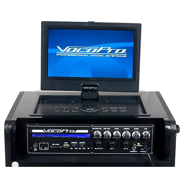 VocoPro Karaoke Rock-On-Roller DVD Karaoke System with 10" Display and Lightshow Speaker