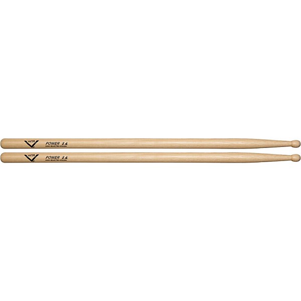Vater American Hickory Power 5A Drum Sticks Wood