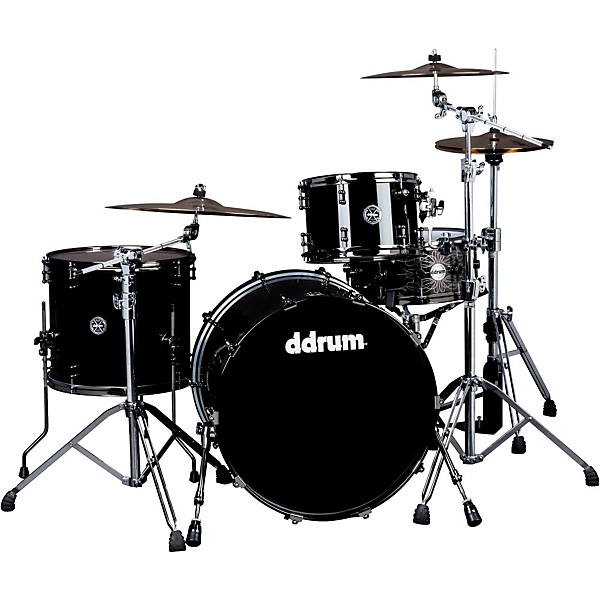 ddrum MAX Series 3-Piece Maple Alder Drum Set Piano Black