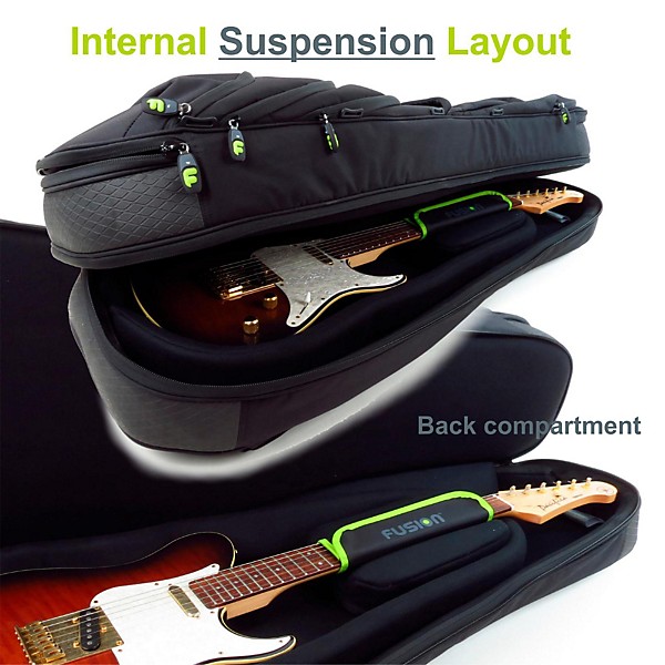 Open Box Fusion Urban UG-06-BK Double Electric Bass Guitar Gig Bag Level 1